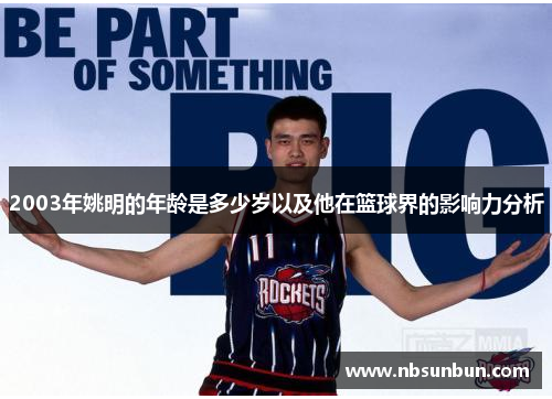 2003年姚明的年龄是多少岁以及他在篮球界的影响力分析
